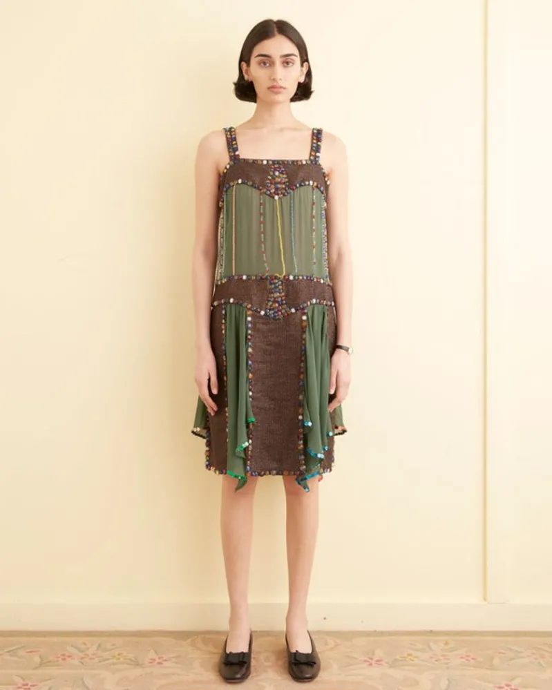 Dresses<BODE Gem Jarvis Dress Emerald