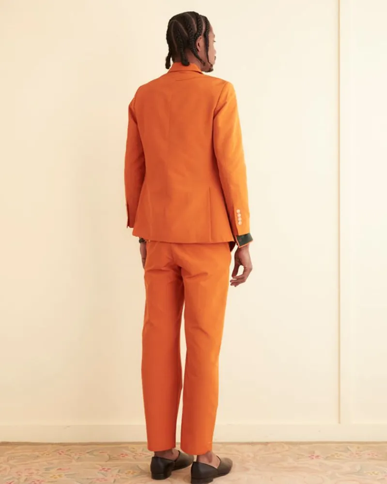 Suiting<BODE Ginger Faille Single-Breasted Suit Jacket Orange
