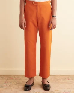 Trousers & Pants<BODE Ginger Faille Trousers Orange