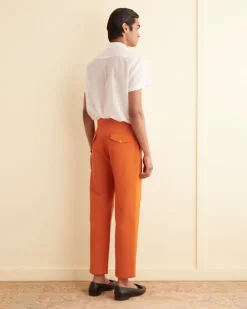 Trousers & Pants<BODE Ginger Faille Trousers Orange