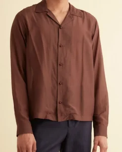 Shirts<BODE Heartwood Long Sleeve Shirt Brown