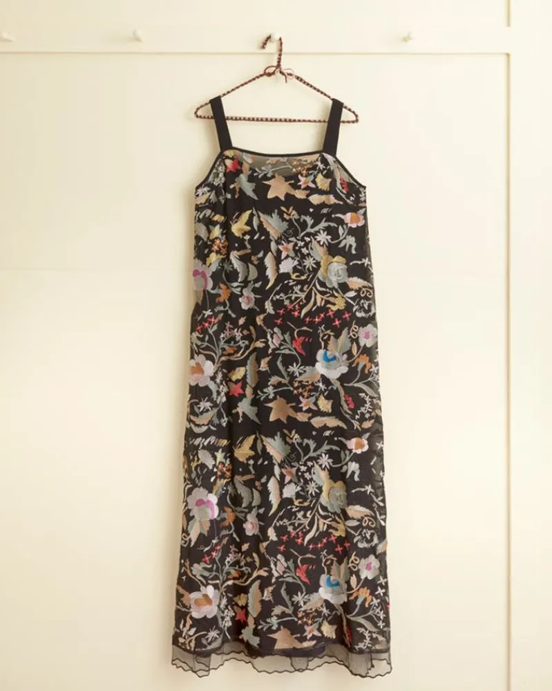 Dresses<BODE Heirloom Floral Gown Black/Multi