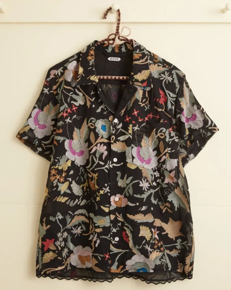 Shirts<BODE Heirloom Floral Short Sleeve Shirt Multi