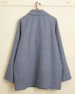 Outerwear<BODE Houndstooth Heather Jacket - M Blue