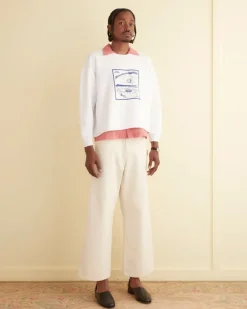 Cut & Sew<BODE Ironworks Crewneck White