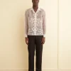 Shirts<BODE Ivy Applique Long Sleeve Shirt White