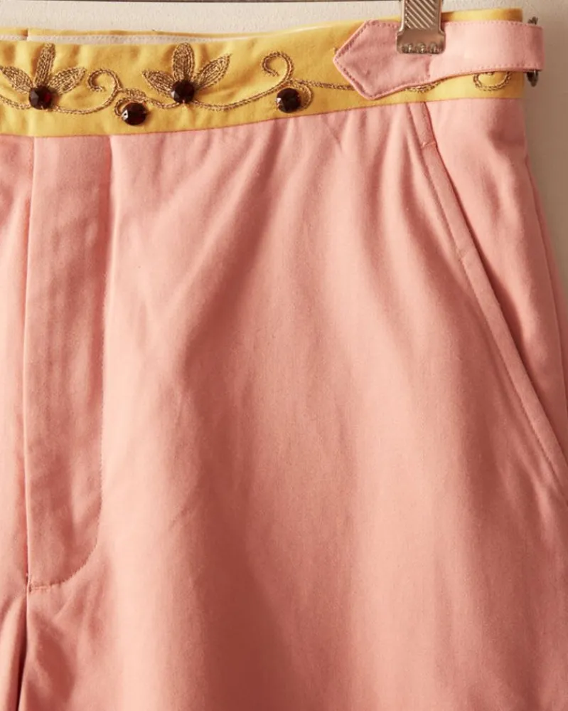 Trousers & Pants<BODE Jeweled Ivy Trousers Pink