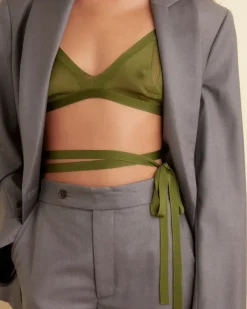 Underpinnings<BODE Knit Bra - Apple Green