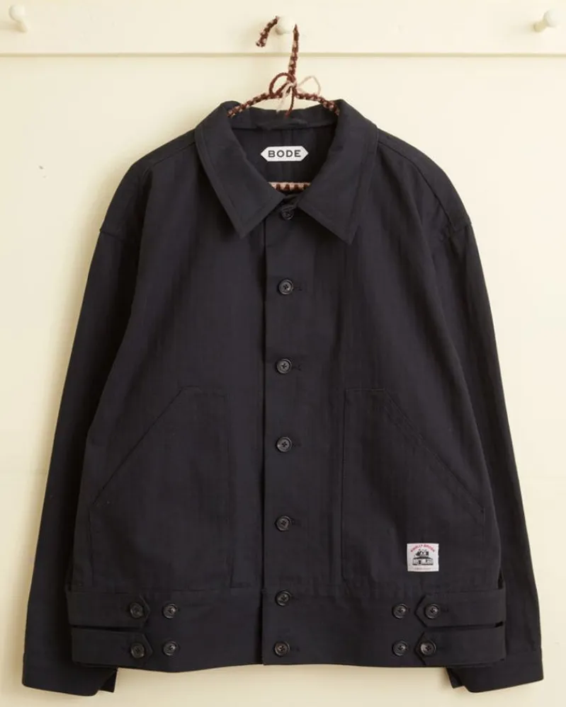 Outerwear<BODE Knolly Brook Side Tab Jacket Black