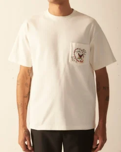 Cut & Sew<BODE Leafwing Pocket Tee - White