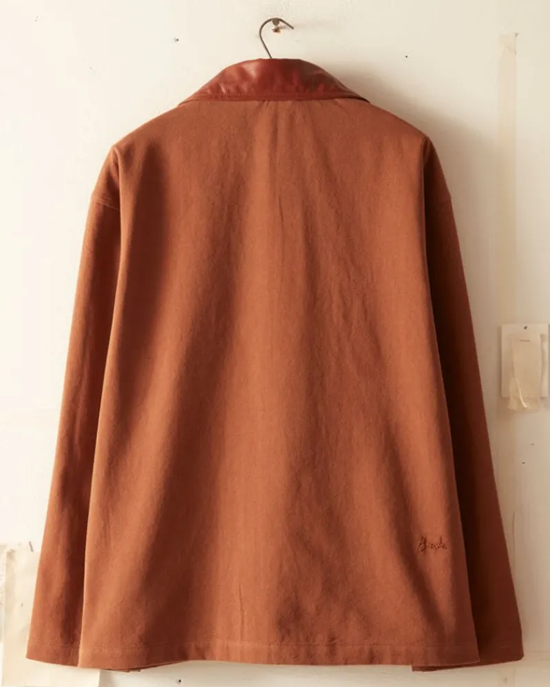 Outerwear<BODE Leather Tab Jacket - Tan/Brown
