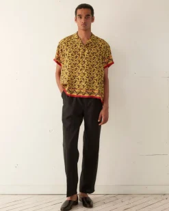 Shirts<BODE Lemon Paisley Short Sleeve Shirt