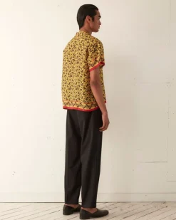 Shirts<BODE Lemon Paisley Short Sleeve Shirt