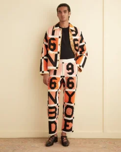 Trousers & Pants<BODE Letter Block Quilt Trousers Orange