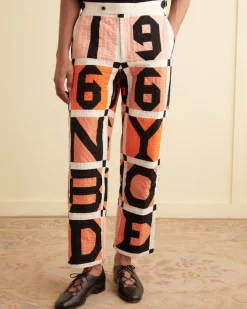 Trousers & Pants<BODE Letter Block Quilt Trousers Orange