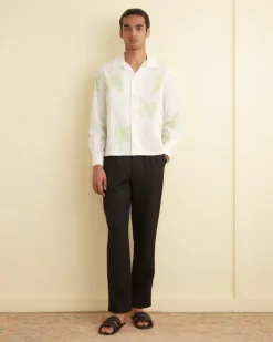 Shirts<BODE Lily Of The Valley Long Sleeve Shirt White