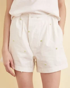 Shorts<BODE Lime Pom Pom Shorts - Xs White