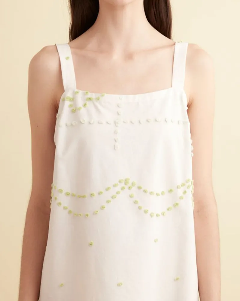 Dresses<BODE Lime Tuft Dress - S Multi