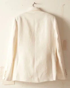 Outerwear<BODE Linen Double-Breasted Suit Jacket - Ivory