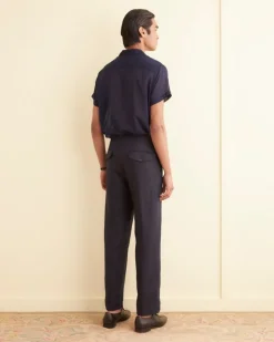 Suiting<BODE Linen Suiting Trousers Navy