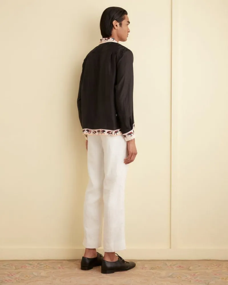 Trousers & Pants<BODE Linen Suiting Trousers - Ivory