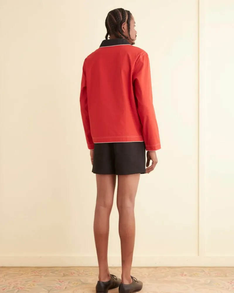 Outerwear<BODE Lucky Horseshoe Pullover Red/Black