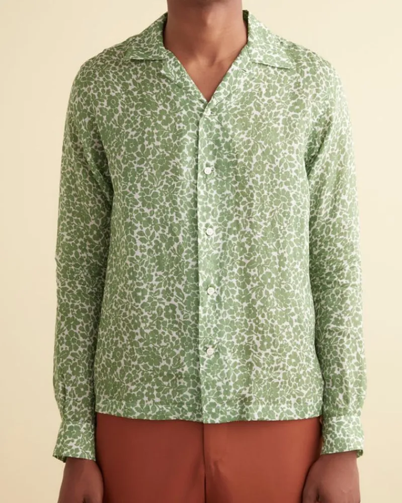 Shirts<BODE Meadow Long Sleeve Shirt Green