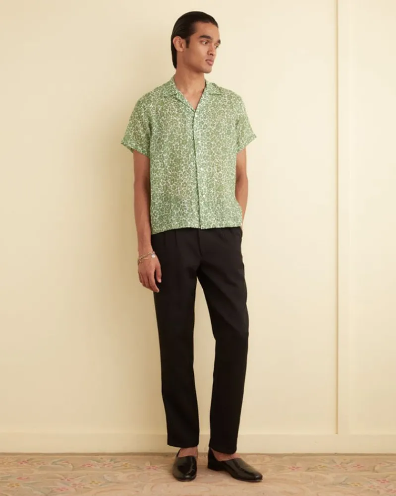 Shirts<BODE Meadow Short Sleeve Shirt Green