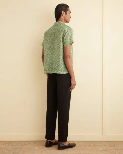 Shirts<BODE Meadow Short Sleeve Shirt Green