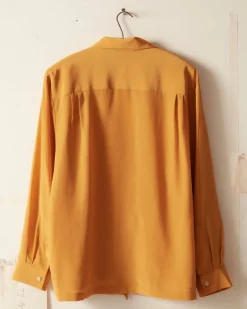 Shirts<BODE Micro Tie Long Sleeve Shirt - Golden