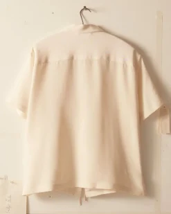Shirts<BODE Micro Tie Short Sleeve Shirt - Cream