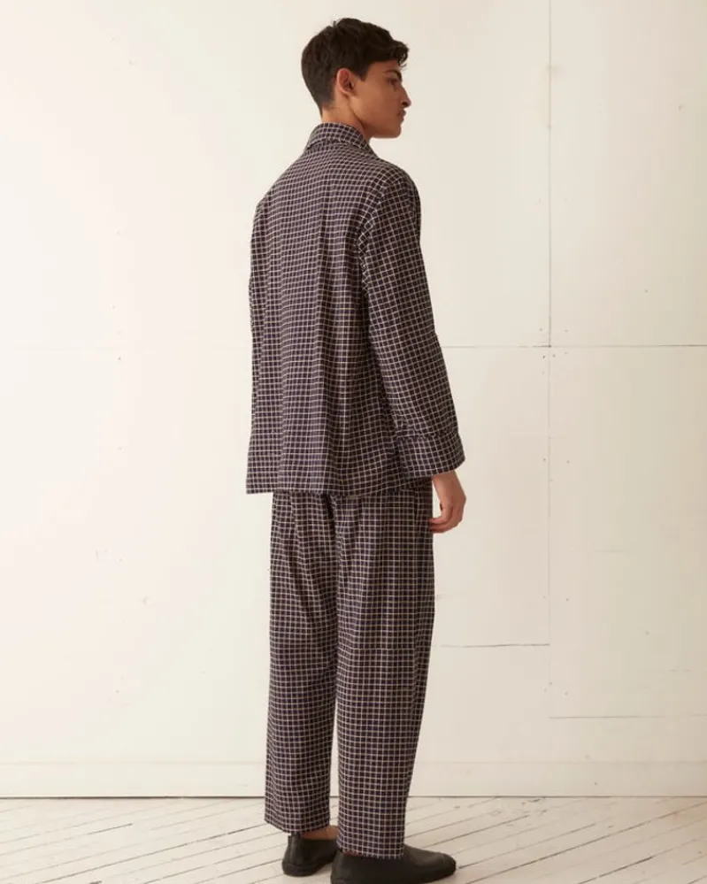 Shirts<BODE Midnight Grid Pajama Shirt