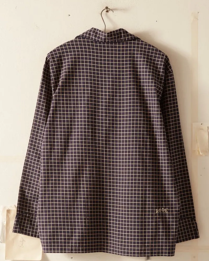 Shirts<BODE Midnight Grid Pajama Shirt