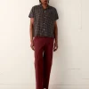 Shirts<BODE Midnight Grid Short Sleeve Shirt