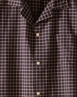 Shirts<BODE Midnight Grid Short Sleeve Shirt