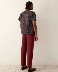 Shirts<BODE Midnight Grid Short Sleeve Shirt