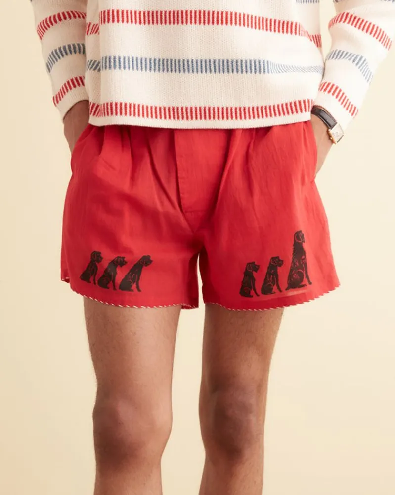 Shorts<BODE Monday Boxers Red/Black