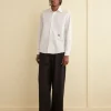 Suiting<BODE Monogrammed Poplin Shirt White
