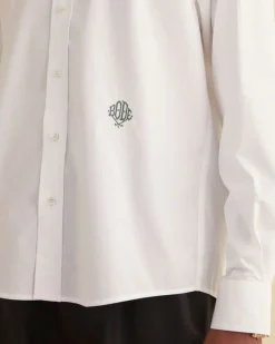 Suiting<BODE Monogrammed Poplin Shirt White