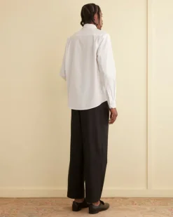 Suiting<BODE Monogrammed Poplin Shirt White