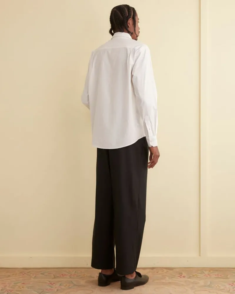 Suiting<BODE Monogrammed Poplin Shirt White
