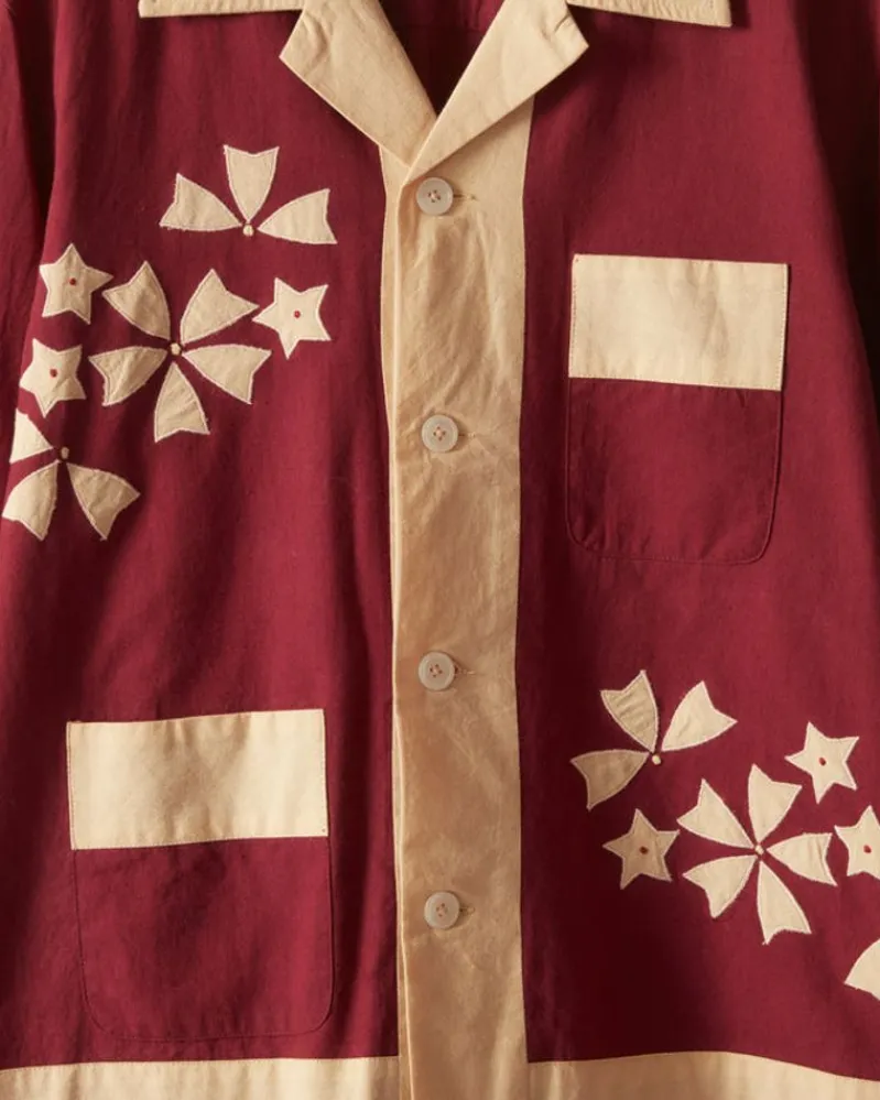 Shirts<BODE Moonflower Applique Long Sleeve Shirt