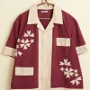 Shirts<BODE Moonflower Applique Short Sleeve Shirt