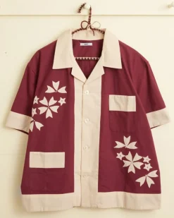 Shirts<BODE Moonflower Applique Short Sleeve Shirt