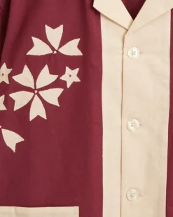 Shirts<BODE Moonflower Applique Short Sleeve Shirt