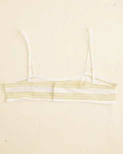 Underpinnings<BODE Morris Stripe Club Bra Green/Multi