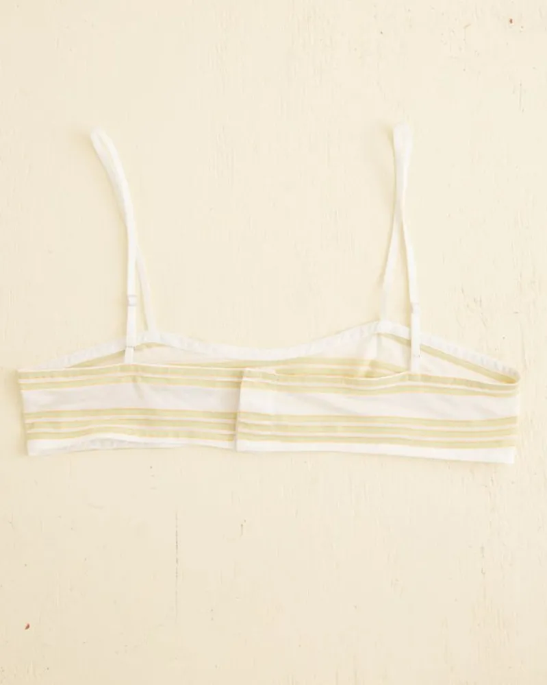 Underpinnings<BODE Morris Stripe Club Bra Green/Multi