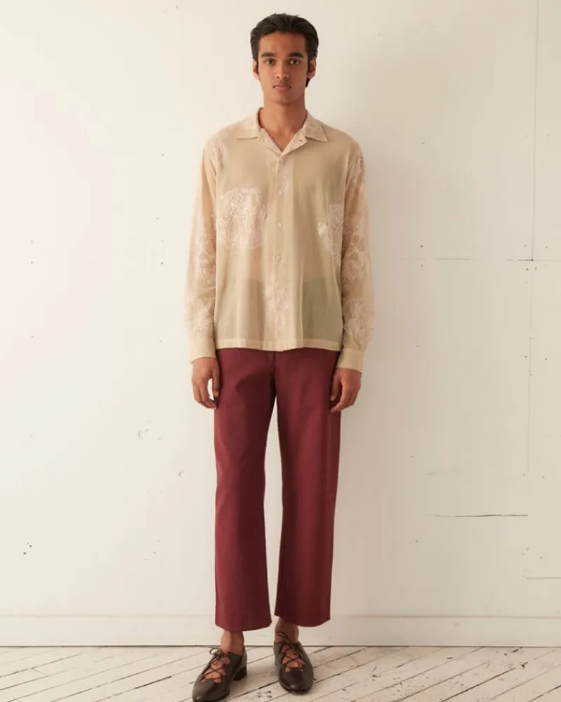 Shirts<BODE Moth Veil Long Sleeve Shirt Ivory