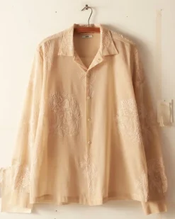 Shirts<BODE Moth Veil Long Sleeve Shirt Ivory