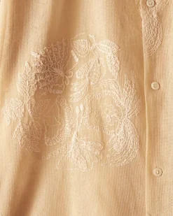 Shirts<BODE Moth Veil Short Sleeve Shirt Ivory